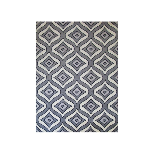 Ručně tuftovaný šedý koberec Bakero Greco, 153 x 244 cm