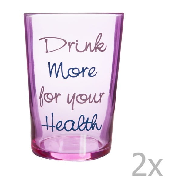Sada 2 sklenic Drink More