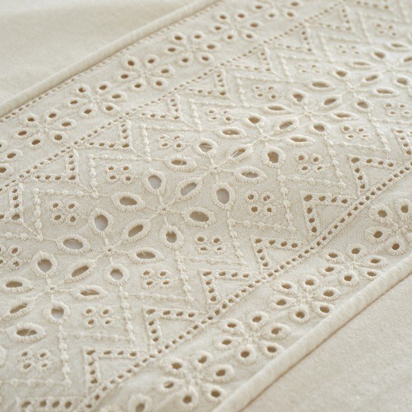 Кремаво единично  спално бельо 135x200 cm Broderie Anglaise – Catherine Lansfield-image-3