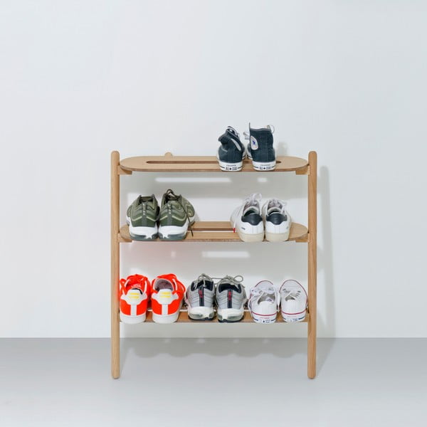 Поставка за обувки от дъбова дървесина Heel - Wireworks-image-1