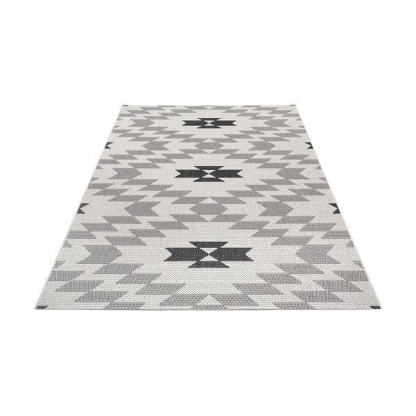 Черно-бял килим на открито Geo, 160 x 230 cm - Ragami-image-2