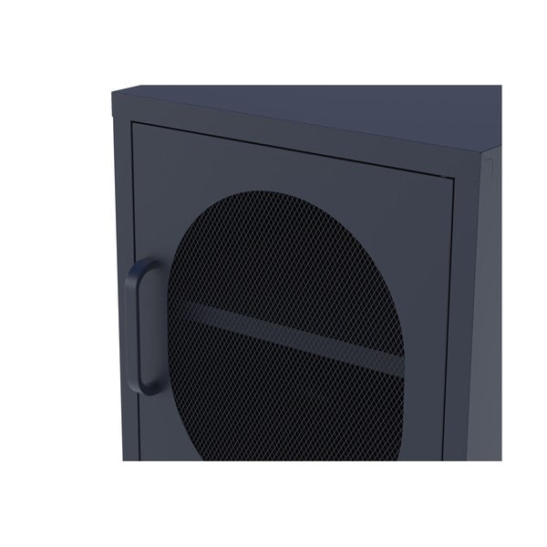 Тъмносиньо метално нощно шкафче Diora – Marckeric-image-4