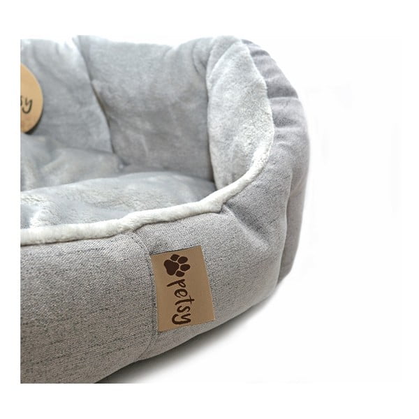 Сиво легло за домашни любимци за куче от флийс 50x65 cm Alík – Petsy-image-2