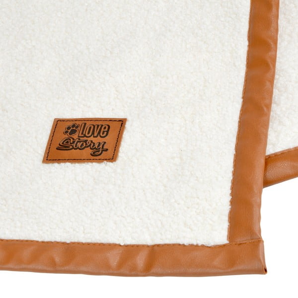 Кремаво одеяло за куче 50x70 cm – Love Story-image-4