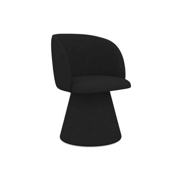 Черен тапициран трапезен стол Maia – Makamii