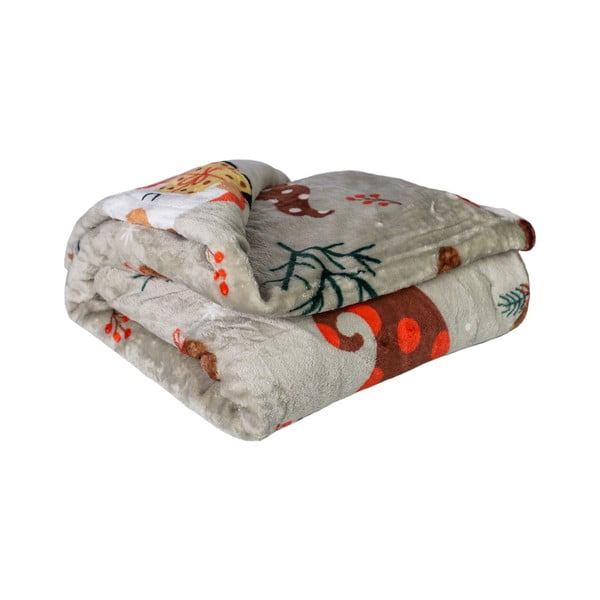 Коледно одеяло от микроплюш 200x150 cm Elf - My House