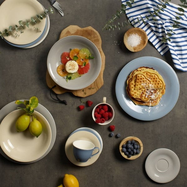 Десертна чиния от бял и бежов порцелан Villeroy & Boch , ø 21,5 cm Like Color Loop - like | Villeroy & Boch-image-1