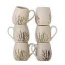 Бежови глинени чаши в комплект от 6 бр. 400 ml Bea – Bloomingville
