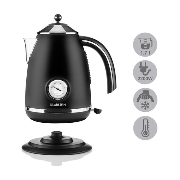 Черен чайник Aquavita Chalet - Klarstein-image-4