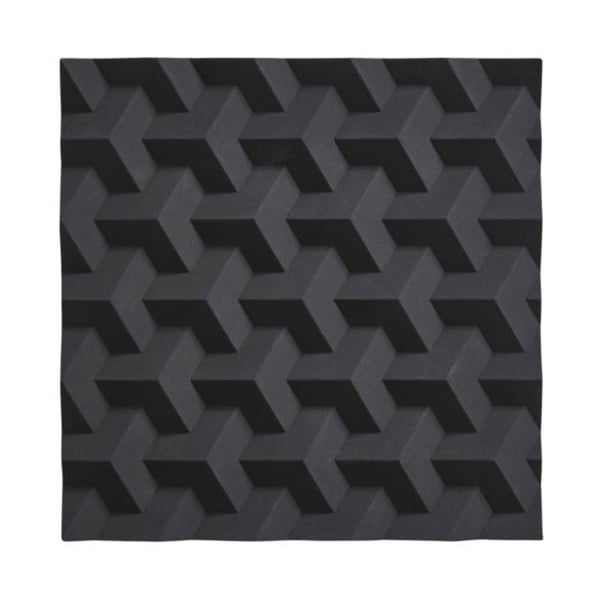 Черна силиконова подложка за гореща тенджера Origami Fold - Zone