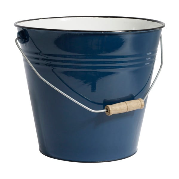 Tmavě modrý smaltovaný kbelík Nordal Madame
