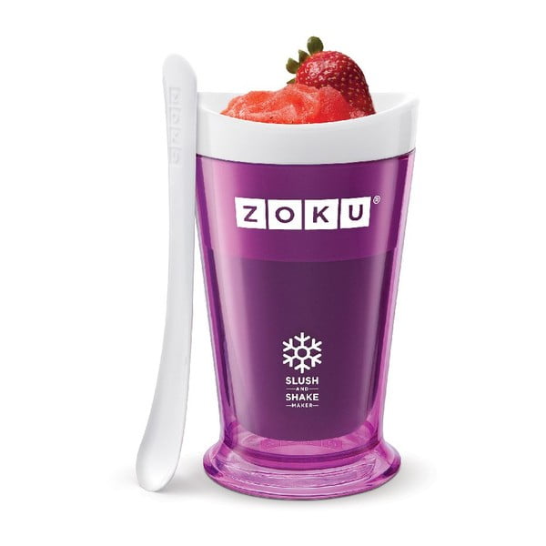 Fialový výrobník ledové tříště ZOKU Slush&Shake
