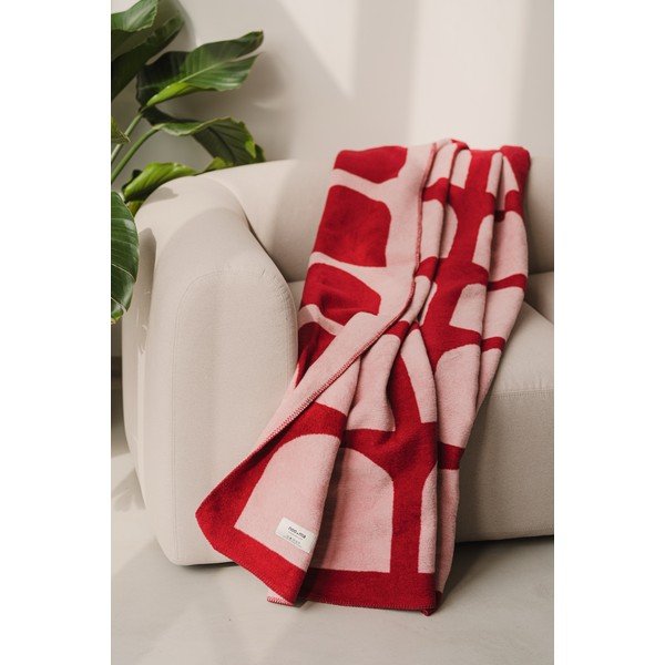 Червено/розово одеяло 150x200 cm Gilli – noo.ma-image-1