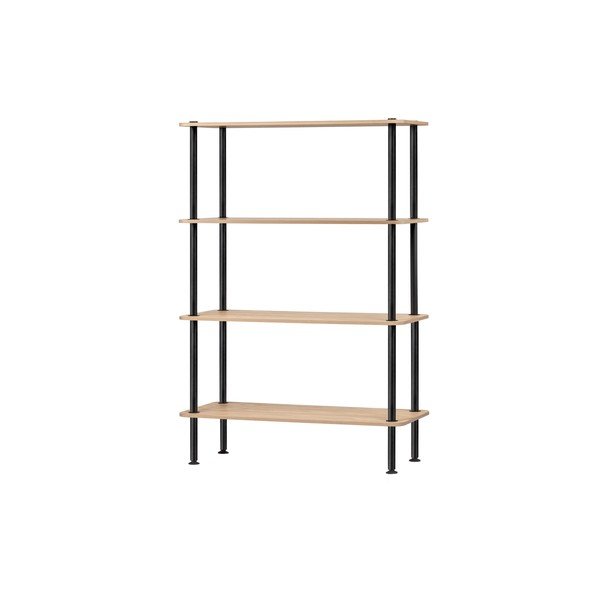 Стелаж от декор от дъб  в естествен цвят 80x127x35 cm Teidi – noo.ma