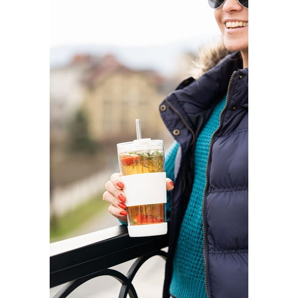 Бяла термочаша 600 ml Fuori – Vialli Design-image-4