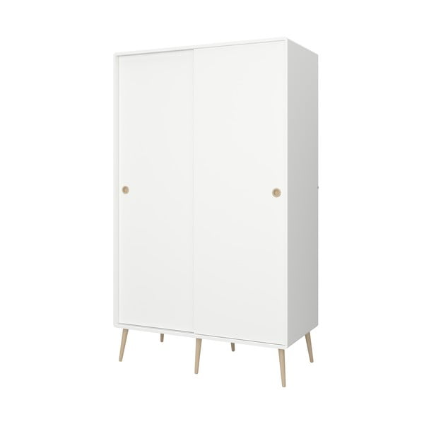 Бял гардероб с плъзгащи се врати 113x190 cm Softline - Tvilum-image-1