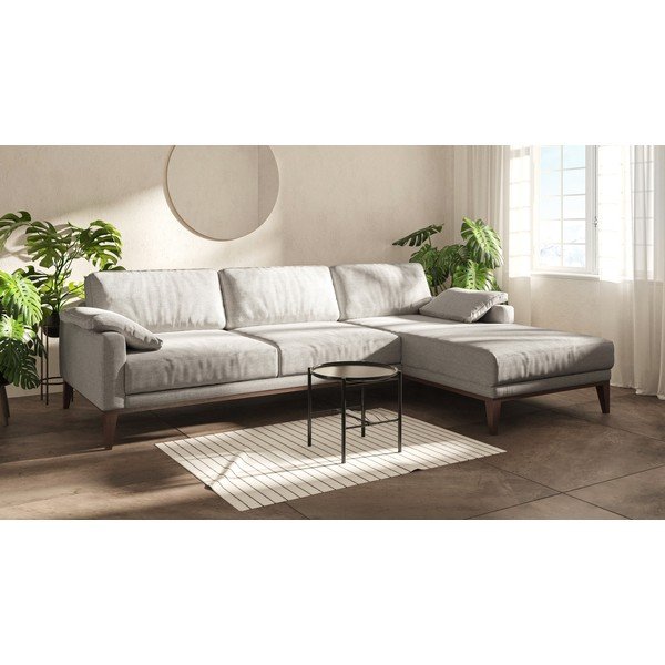 Кремав ъглов диван , десен ъгъл Musso - MESONICA-image-1