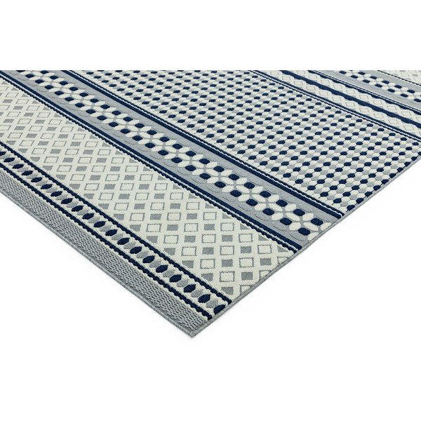 Син и бял килим Геометричен, 160 x 230 cm Antibes - Asiatic Carpets-image-3