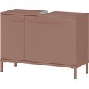 Кафяв матов шкаф за мивка 80x59 cm Laurino – Germania