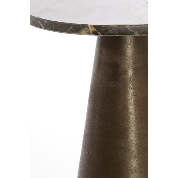 Кръгла странична масичка с мраморна плоча ø 29 cm Ynez – Light & Living-image-2