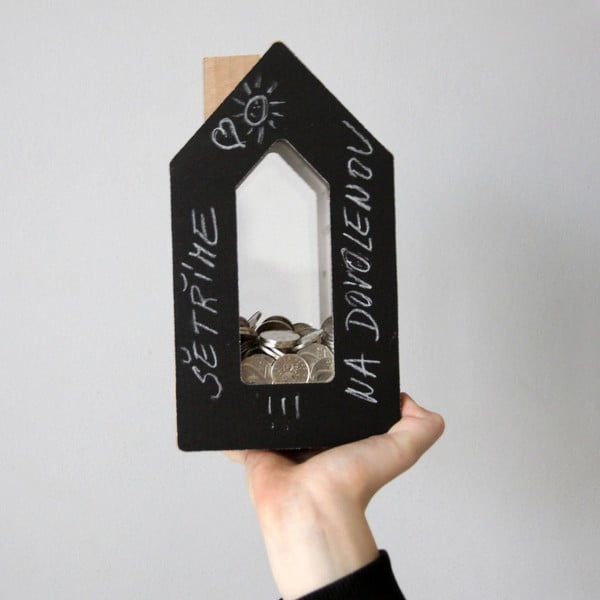 Черно-бяла касичка за прасенца Little House - Unlimited Design for kids