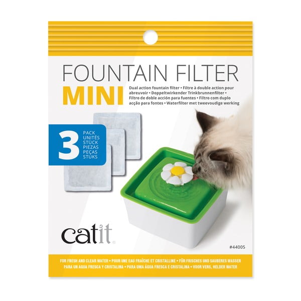 Филтри за воден фонтан в комплект 3 бр. за котка Catit Mini Flower – Plaček Pet Products