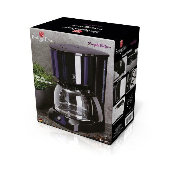 Машина за филтрирано кафе в лилав цвят Purple Metallic Line - BerlingerHaus-image-2
