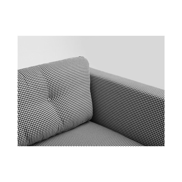 Черно-бял триместен диван Персонализирана форма Houndstooth - CustomForm-image-2