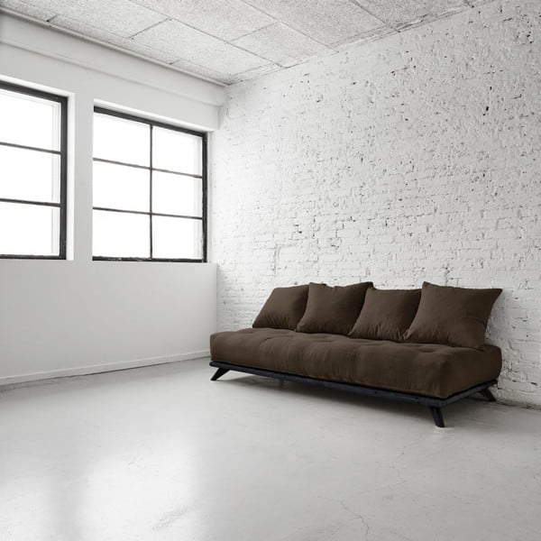 Pohovka Senza Black/Choco Brown-image-1