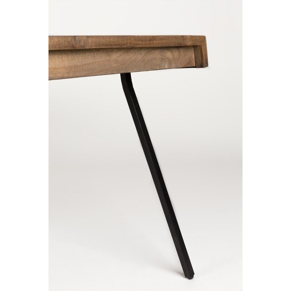 Трапезна маса от тиково дърво 90x180 cm Suri - White Label-image-1