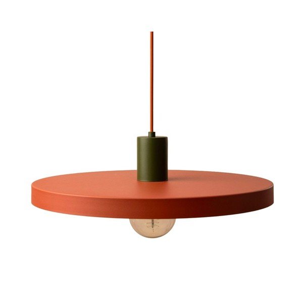 Метално висящо осветително тяло в тухлен цвят ø 40 cm Ori – Micadoni 