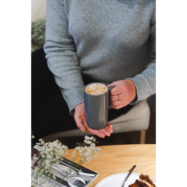 Сиви керамични чаши в комплект от 2 бр. 330 ml Fuori – Vialli Design-image-1