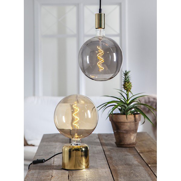 Основа на лампа в месингов цвят 10 cm Glans – Star Trading-image-1