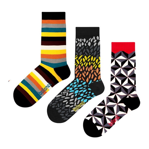 Комплект от 3 чифта чорапи в подаръчна кутия, размер 36-40 Autumn - Ballonet Socks