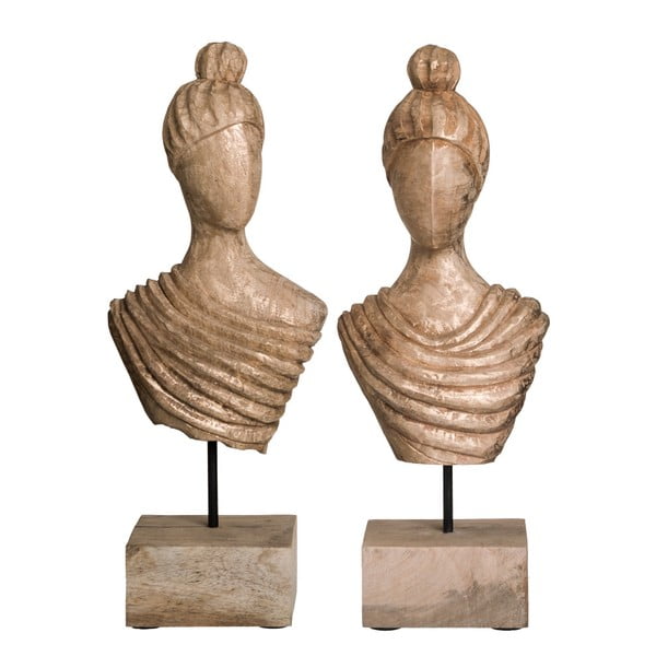 Sada 2 dekorativních sošek Ixia Bust