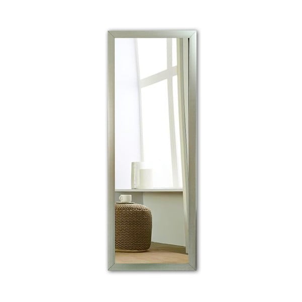 Стенно огледало с рамка в сребристо , 40 x 105 cm - Oyo Concept