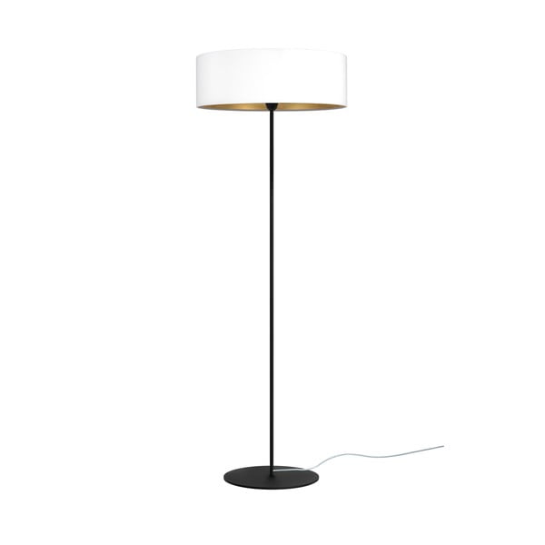 Бяла подова лампа със златни детайли XL, ⌀ 45 cm Tres - Sotto Luce