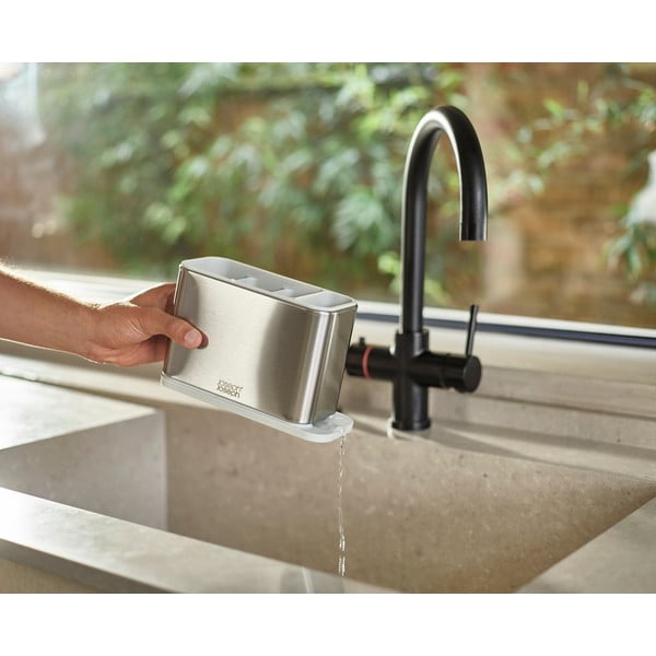 Метална тавичка за оттичане за прибори в сребрист цвят  Surface – Joseph Joseph-image-1