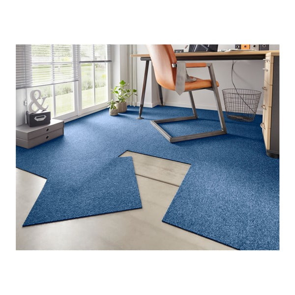 Комплект от 20 квадрата син килим Easy, 50 x 50 cm - Hanse Home
