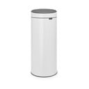 Бяло стоманено кошче за боклук, отваряне с докосване 30 l Touch Bin – Brabantia