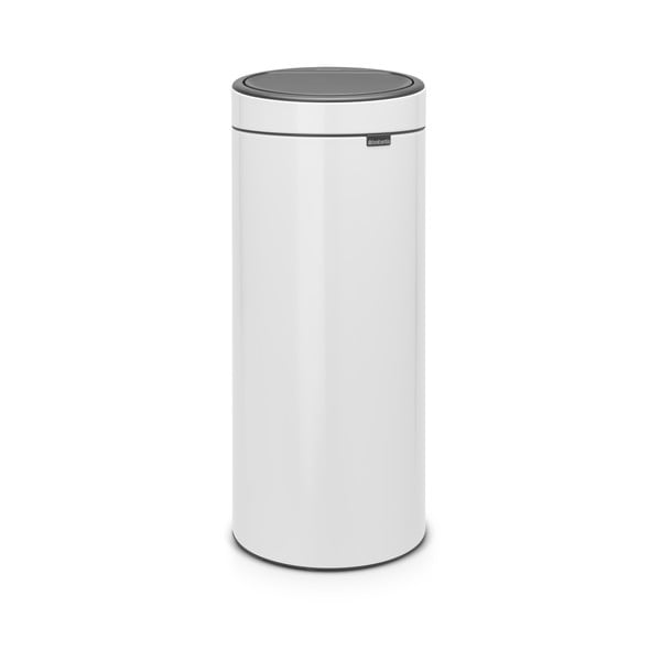 Бяло стоманено кошче за боклук, отваряне с докосване 30 l Touch Bin – Brabantia