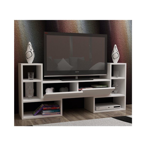 Bílý TV stolek Mobito Design Sharp-image-1