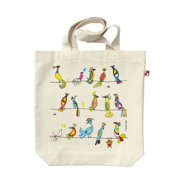 Платнена чанта Цветни птици - Postershop