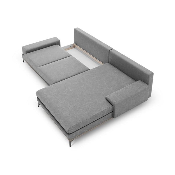 Сив разтегателен диван ъгъл , десен ъгъл Planet - Windsor & Co Sofas-image-3
