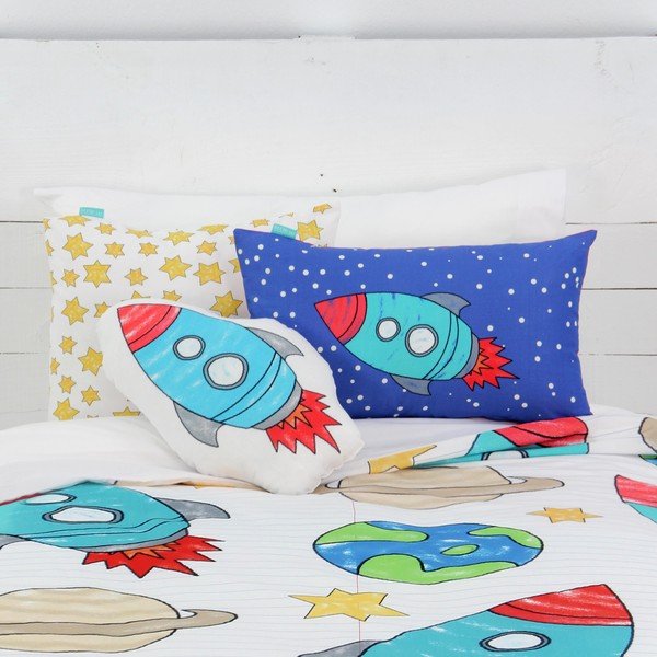 Памучна възглавница 40 x 30 cm Space Rocket - Mr. Fox-image-3