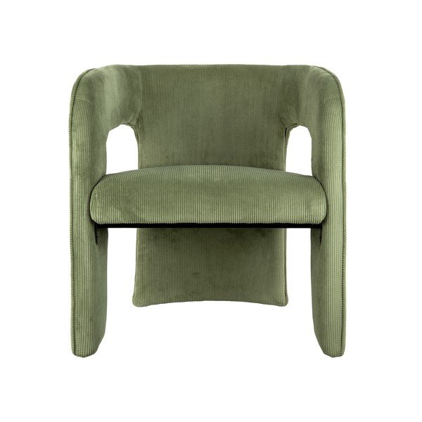 Зелено кресло от рипсено кадифе Vigor – Leitmotiv-image-2
