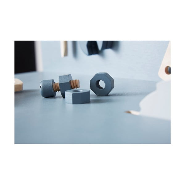 Детски комплект от дървени части Кутия за инструменти за игра - Flexa-image-1