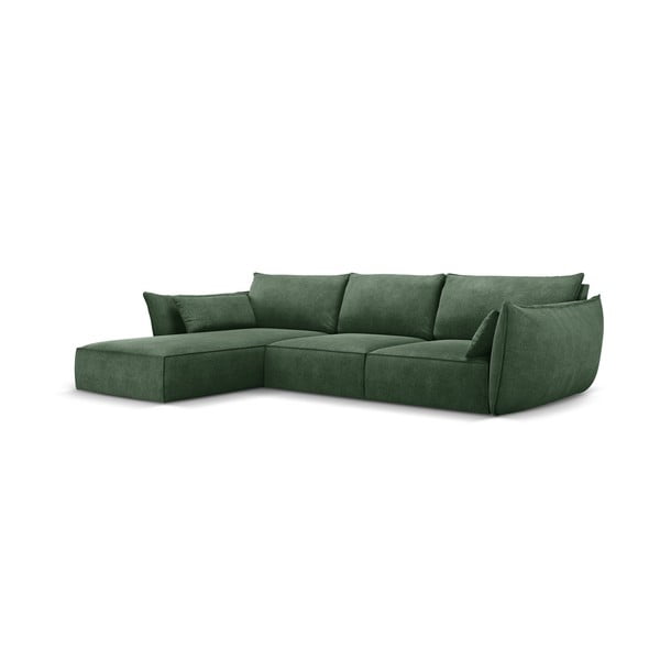 Тъмнозелен ъглов диван (ляв ъгъл) Vanda - Mazzini Sofas-image-2