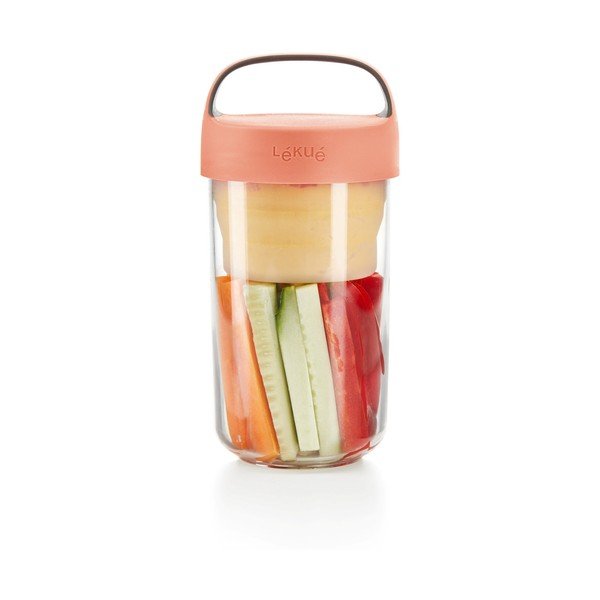 Буркан за супа с оранжев капак , 600 ml To Go - Lékué