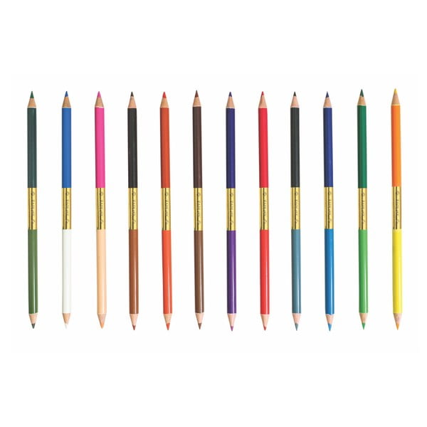 Комплект от 12 двуцветни пастела - Portico Designs